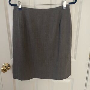 Talbots Classic Gray Pencil Skirt